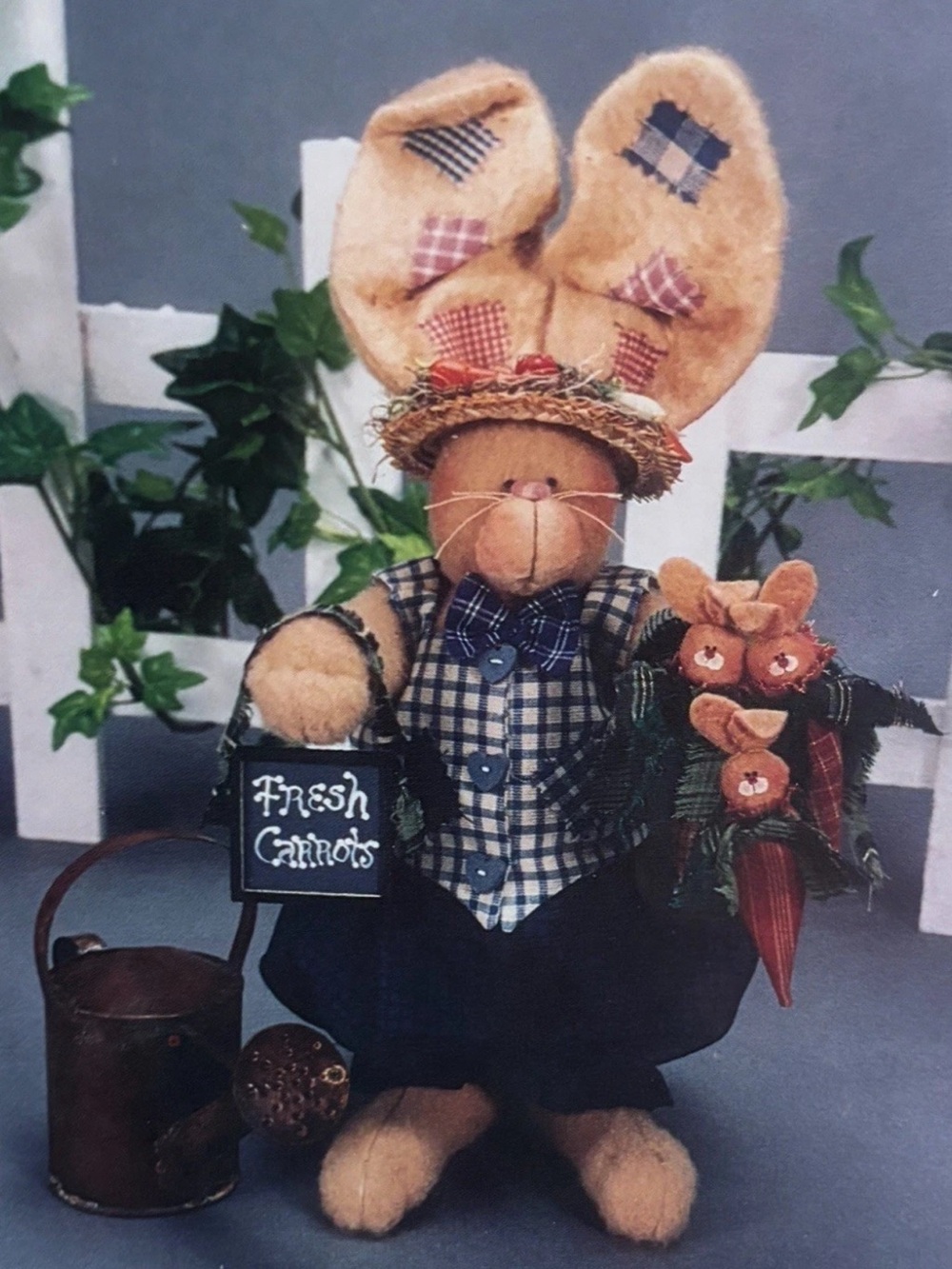 PATTERN Homespun At Heart Designs ~ HS37 Homegrown Love 11” Bunny  NIP!